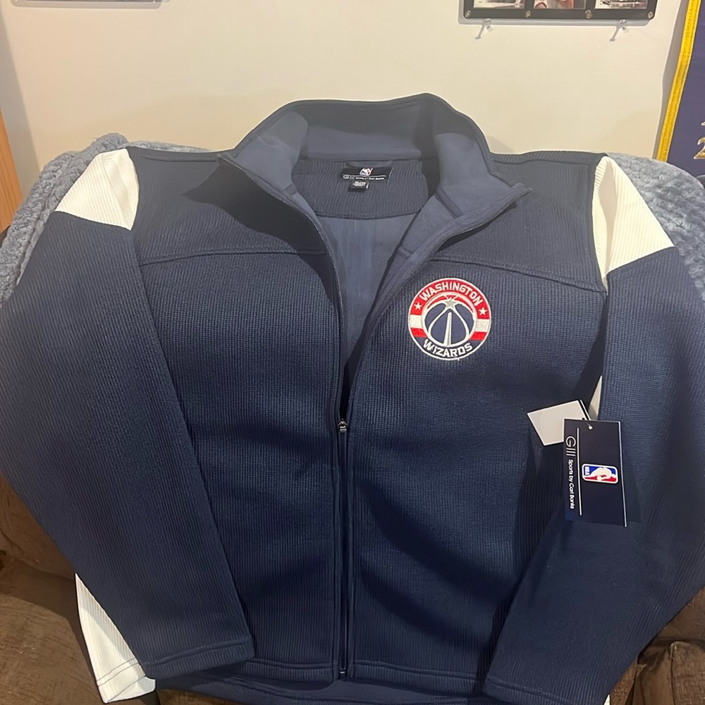 GIII Sports Carl Banks Official NBA Washington Wizards Navy Jacket
